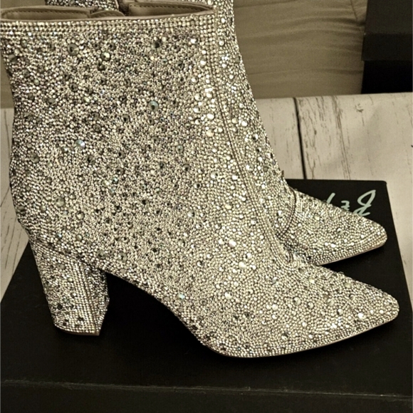 Betsy Johnson Rhinestone Boots - Picture 2 of 3